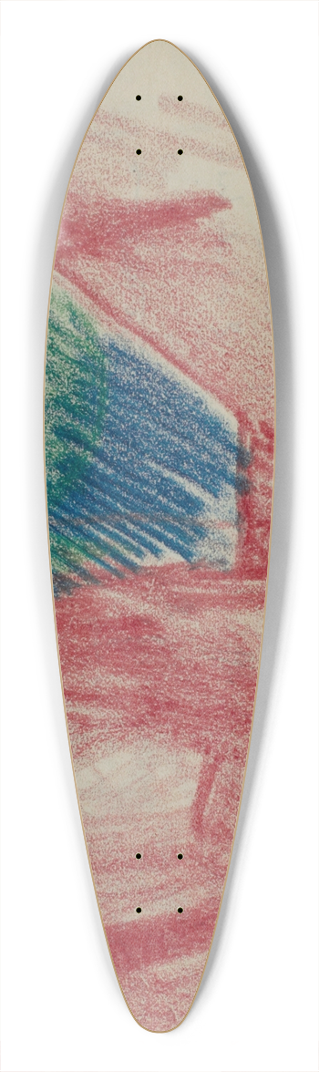 Edvard Munch - Untitled 8 39.3 inch art pintail longboard deck