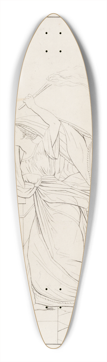 Edvard Sonne - Hero ventende Leander 39.3 inch art pintail longboard deck