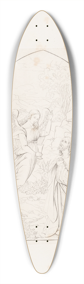 Edvard Sonne - Kristus i Getsemane have 39.3 inch art pintail longboard deck