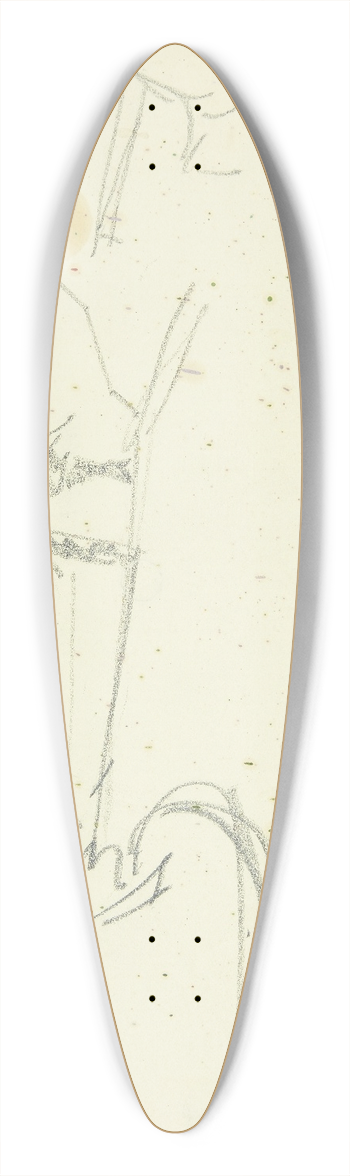 Edvard Weie - Kompositionsstudie til Langelinje-billedet 39.3 inch art pintail longboard deck