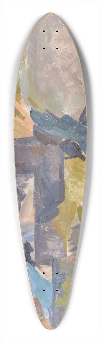 Edvard Weie - Landscape from Christians 39.3 inch art pintail longboard deck