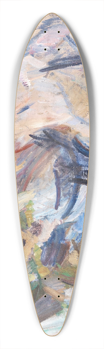 Edvard Weie - Romantic Fantasy II 39.3 inch art pintail longboard deck