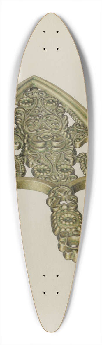 Edward Bashaw - Brass Trivet 39.3 inch art pintail longboard deck