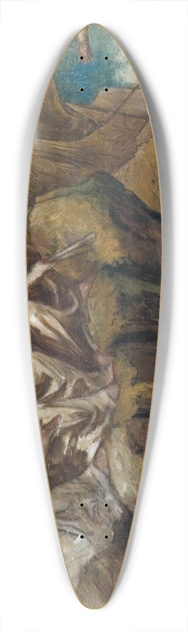 Edward Calvert - Ulysses And The Sirens 39.3 inch art pintail longboard deck