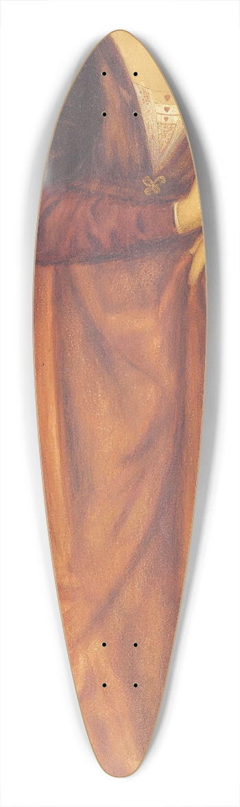 Edward Clifford - Fatima, Bluebeards wife 39.3 inch art pintail longboard deck