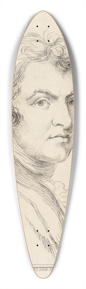 Edward Edwards - Sir Joshua Reynolds, P. R. A. 39.3 inch art pintail longboard deck