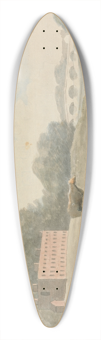 Edward Francis Burney - Pastural 39.3 inch art pintail longboard deck