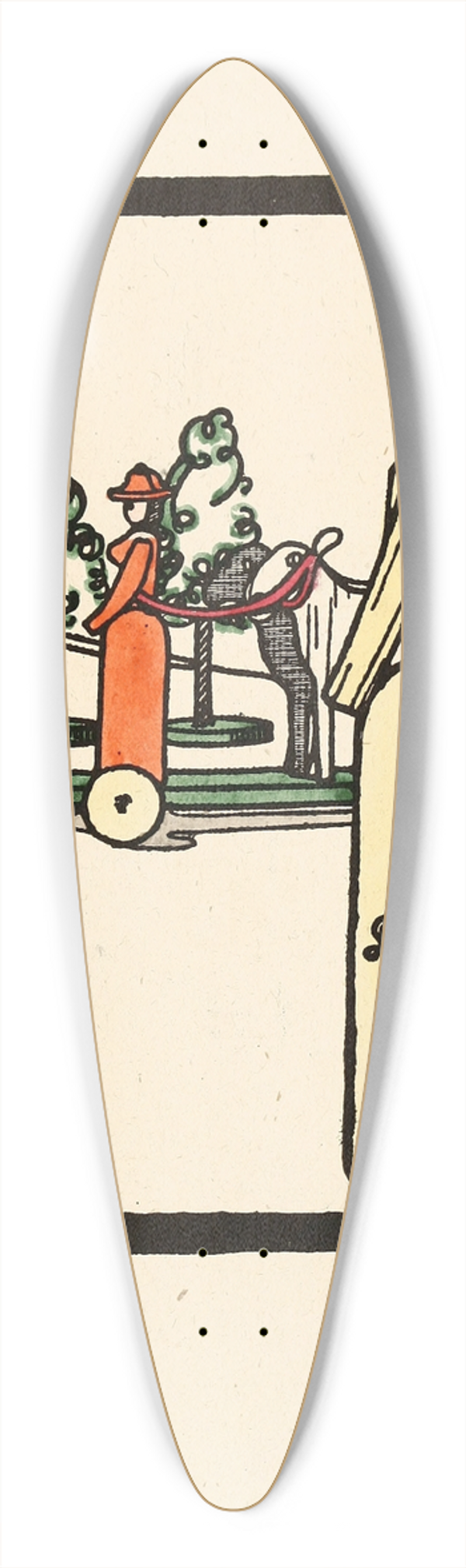Edward Gordon Craig - Mary 39.3 inch art pintail longboard deck