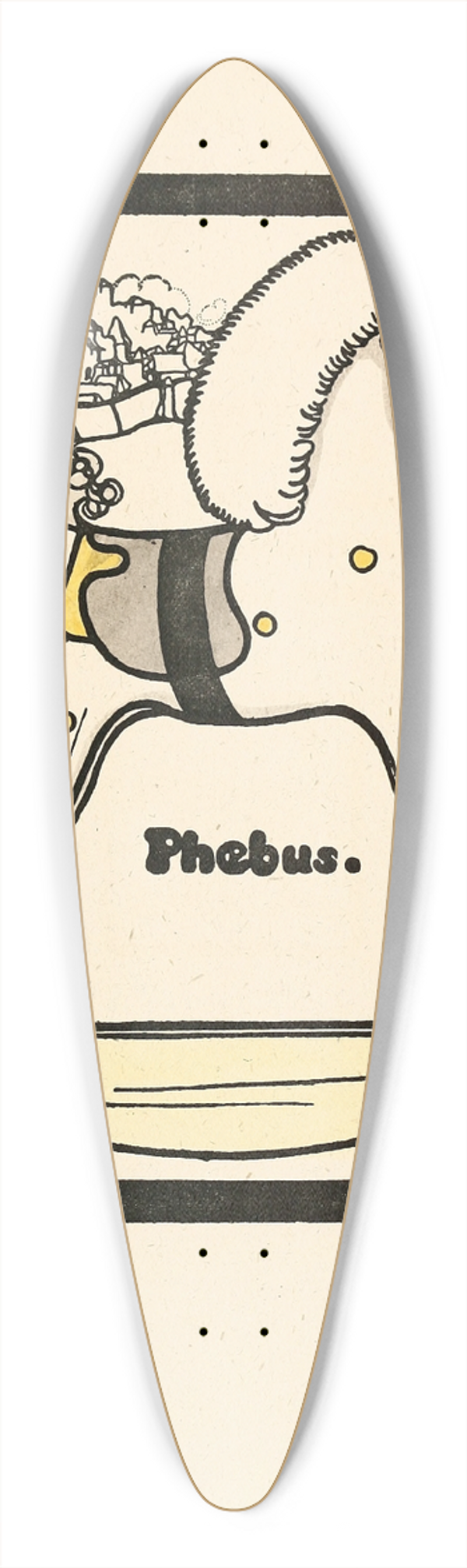 Edward Gordon Craig - Phebus 39.3 inch art pintail longboard deck