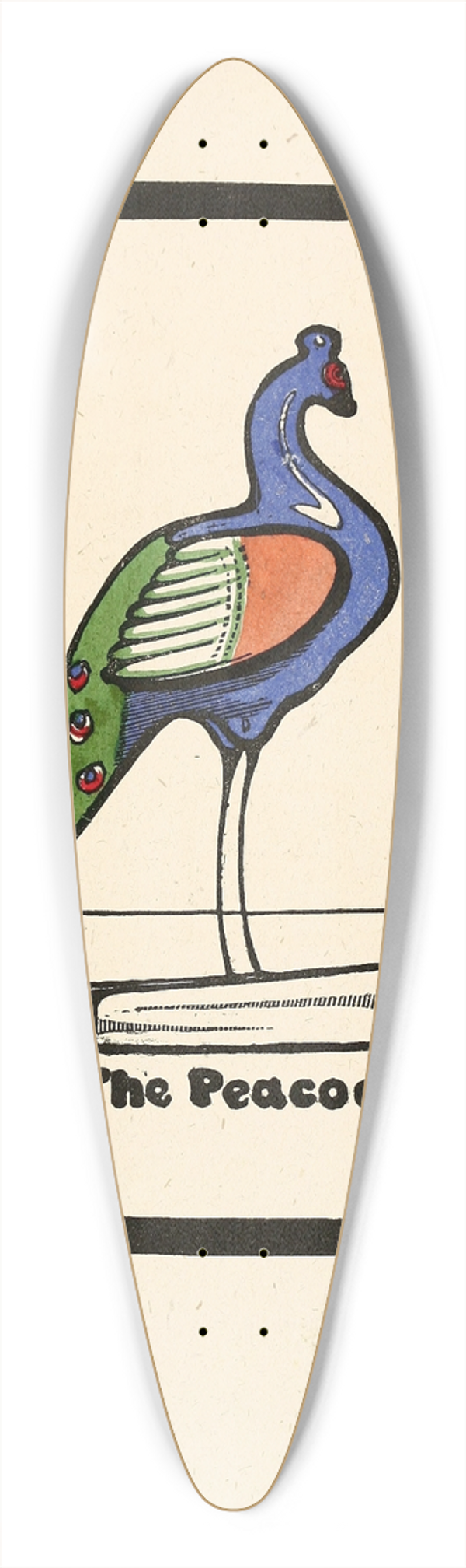 Edward Gordon Craig - The Peacock 39.3 inch art pintail longboard deck