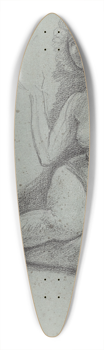 Edward John Poynter - Study for At Low Tide 39.3 inch art pintail longboard deck