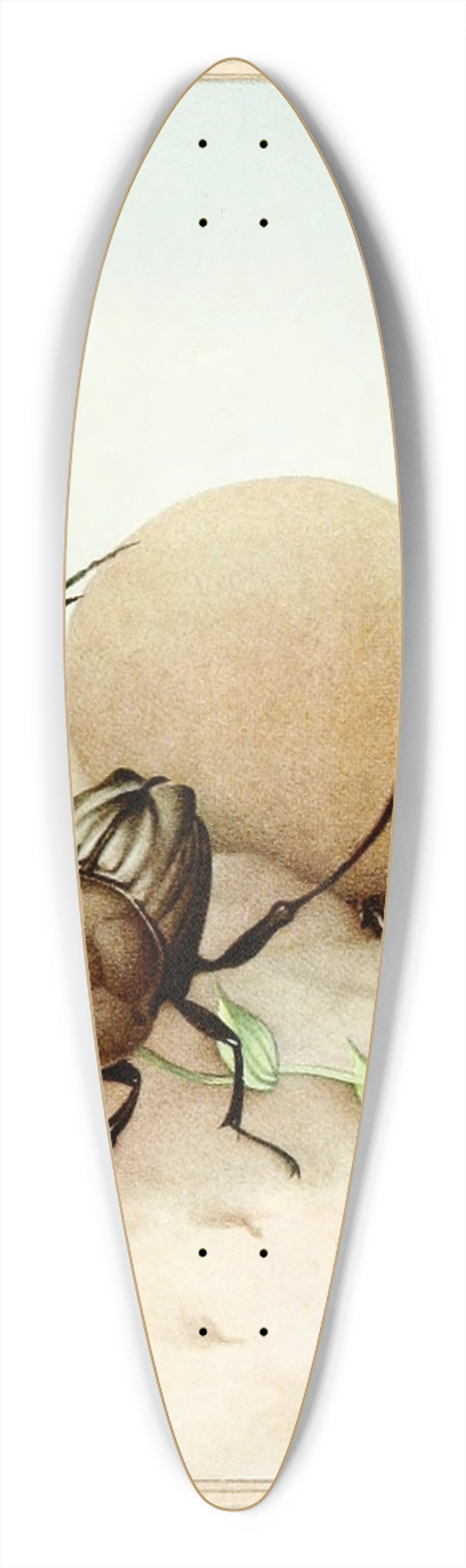 Edward Julius Detmold - The Sisyphus 39.3 inch art pintail longboard deck