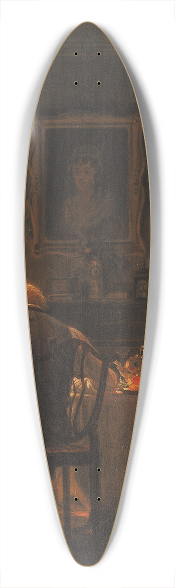 Edward Lamson Henry - The Widower 39.3 inch art pintail longboard deck
