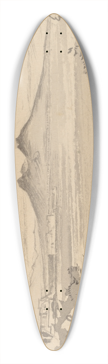 Edward Lear - Napoli 39.3 inch art pintail longboard deck
