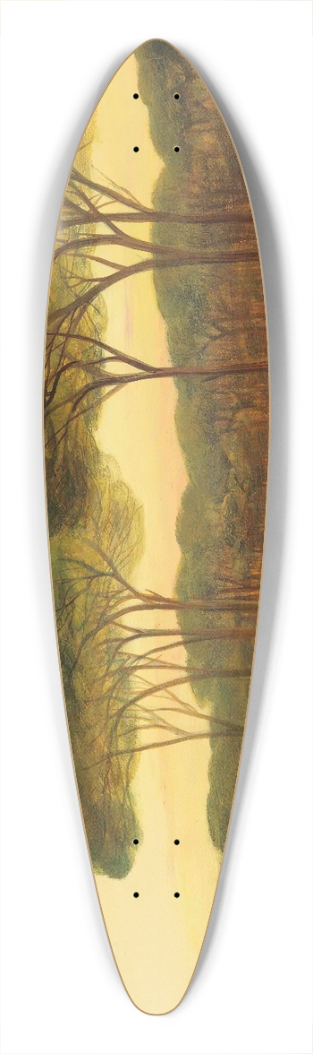 Edward Lear - Ravenna 39.3 inch art pintail longboard deck