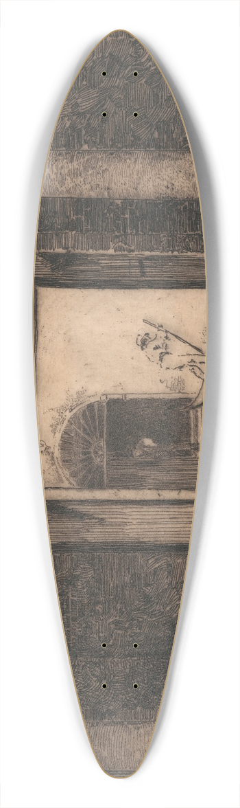 Edward Millington Synge - Cortes Pasqualigo 39.3 inch art pintail longboard deck