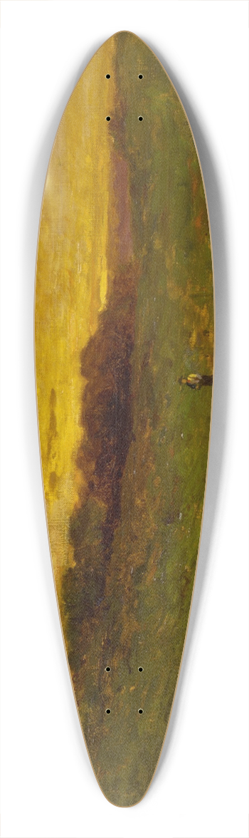 Edward Mitchell Bannister - Sunset 39.3 inch art pintail longboard deck