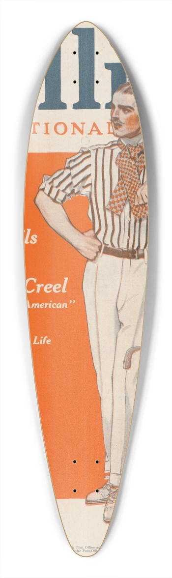 Edward Penfield - Colliers, the national. The house of devils. 39.3 inch art pintail longboard deck