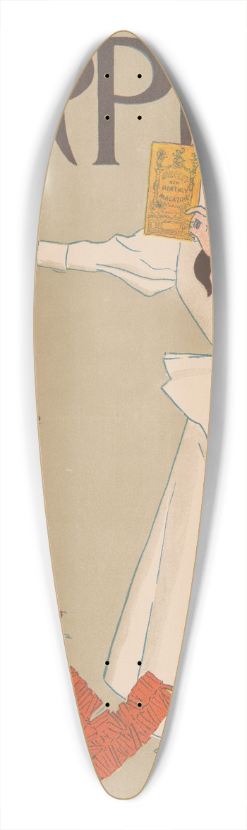 Edward Penfield - Harpers July 39.3 inch art pintail longboard deck