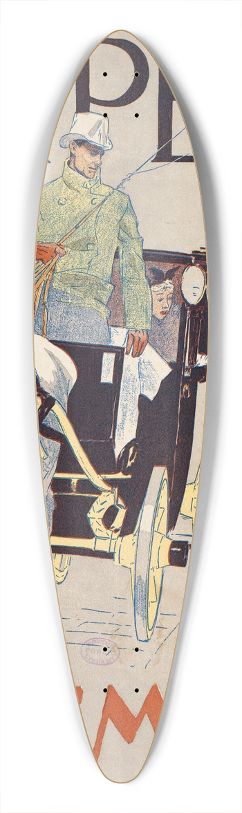 Edward Penfield - Harpers November 39.3 inch art pintail longboard deck