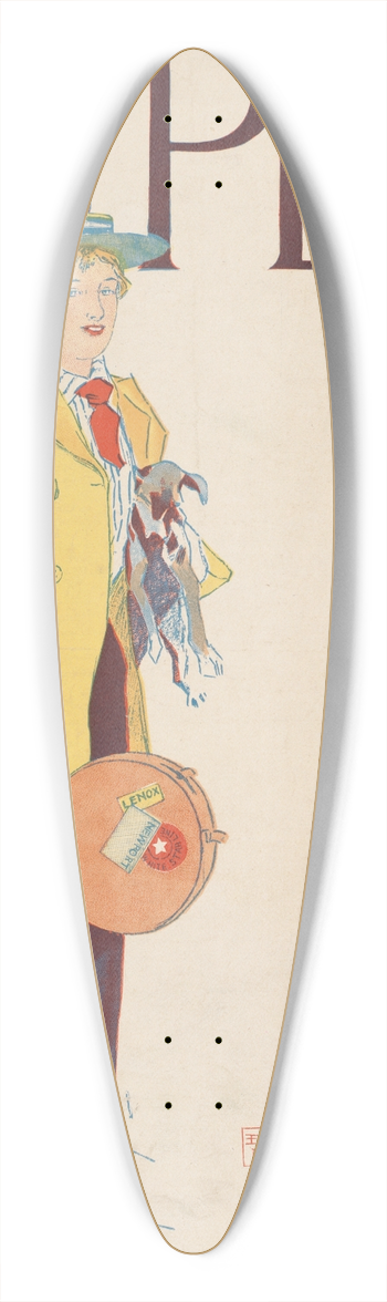 Edward Penfield - Harpers October 39.3 inch art pintail longboard deck