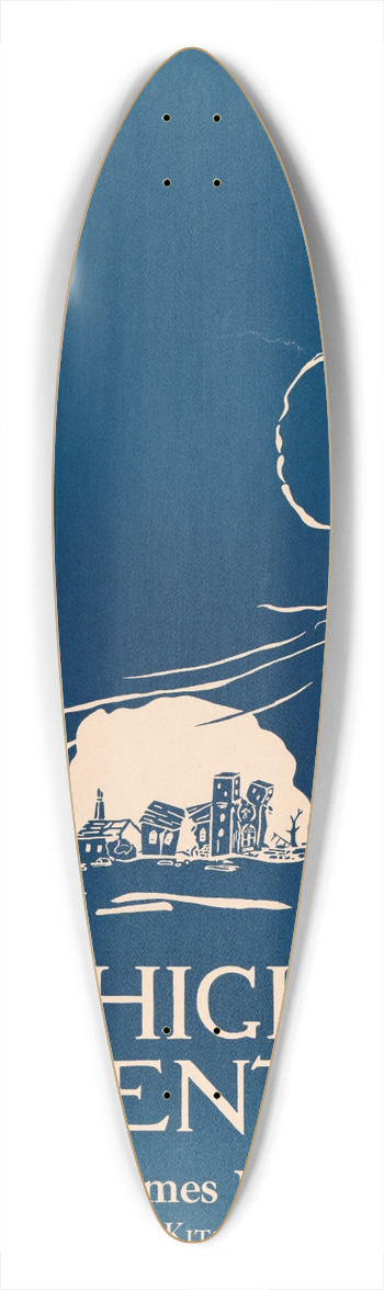 Edward Penfield - High Adventure 39.3 inch art pintail longboard deck