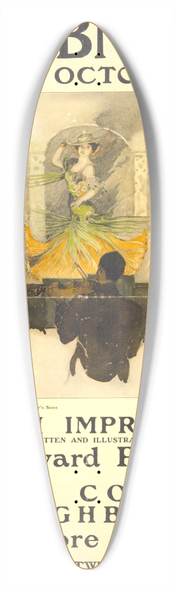 Edward Penfield - Scribners for October 39.3 inch art pintail longboard deck