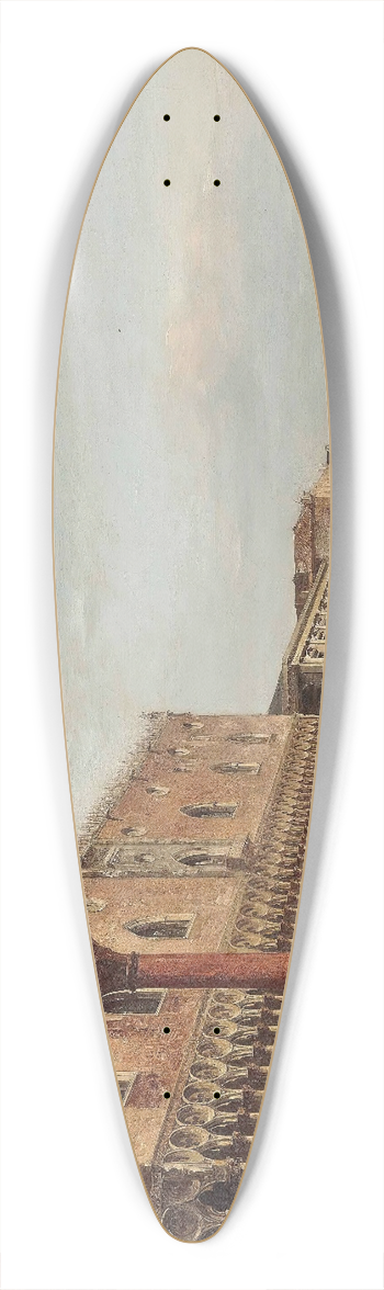 Edward Pritchett - The Doges Palace, Venice 39.3 inch art pintail longboard deck