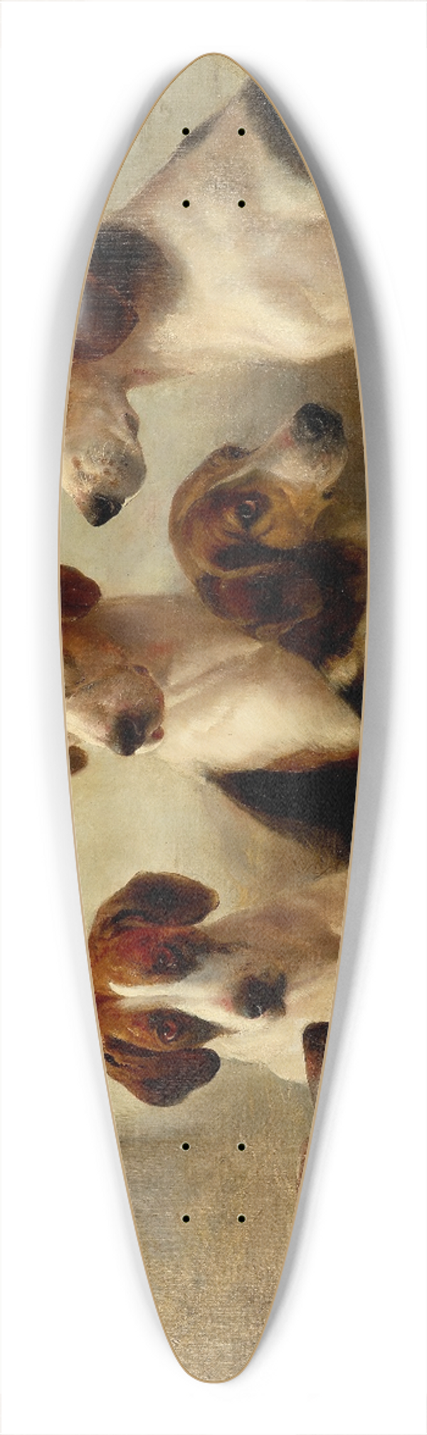 Edward Robert Smythe - Favorite Hounds 39.3 inch art pintail longboard deck