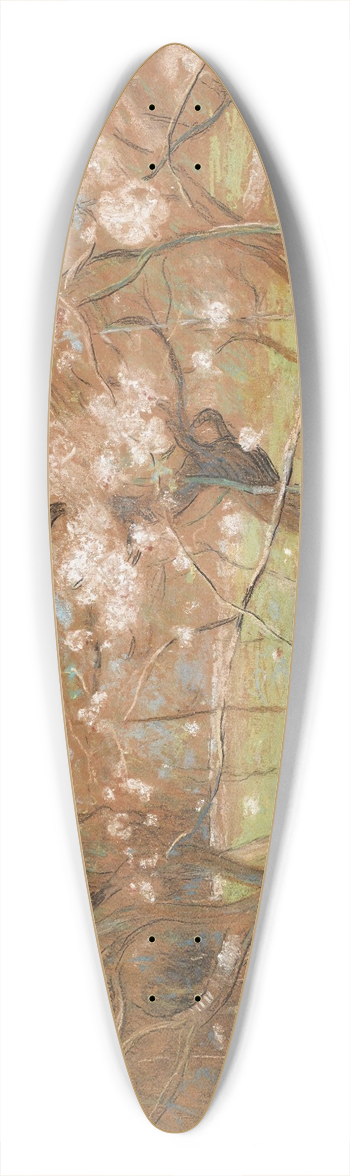 Edward Stott - A Spring Idyll 39.3 inch art pintail longboard deck