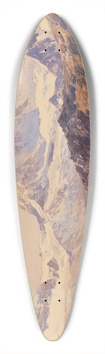 Edward Theodore Compton - Das Matterhorn von der Triftkumme 39.3 inch art pintail longboard deck