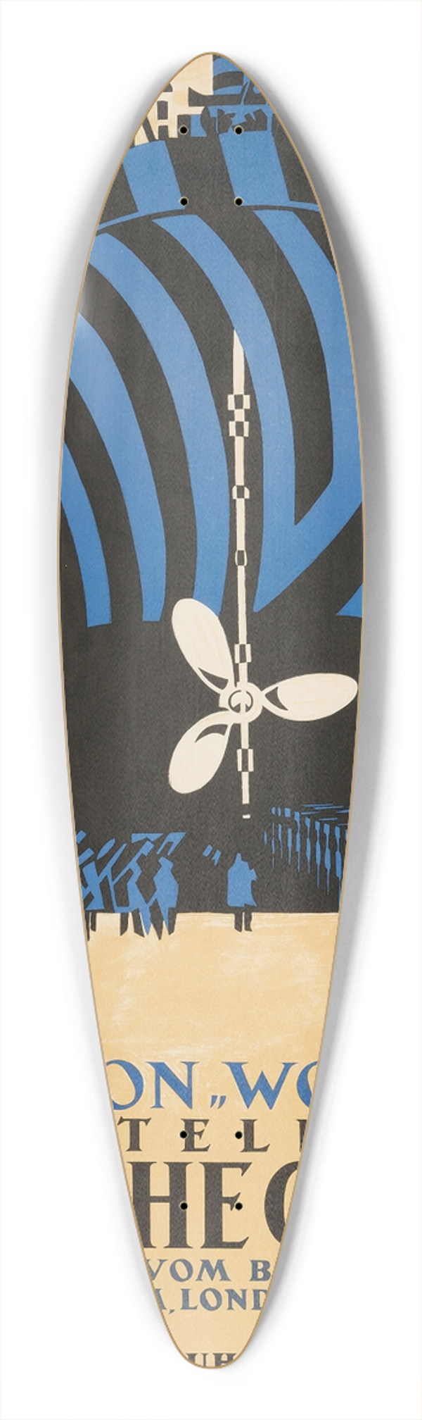 Edward Wadsworth - Englische Graphik 39.3 inch art pintail longboard deck