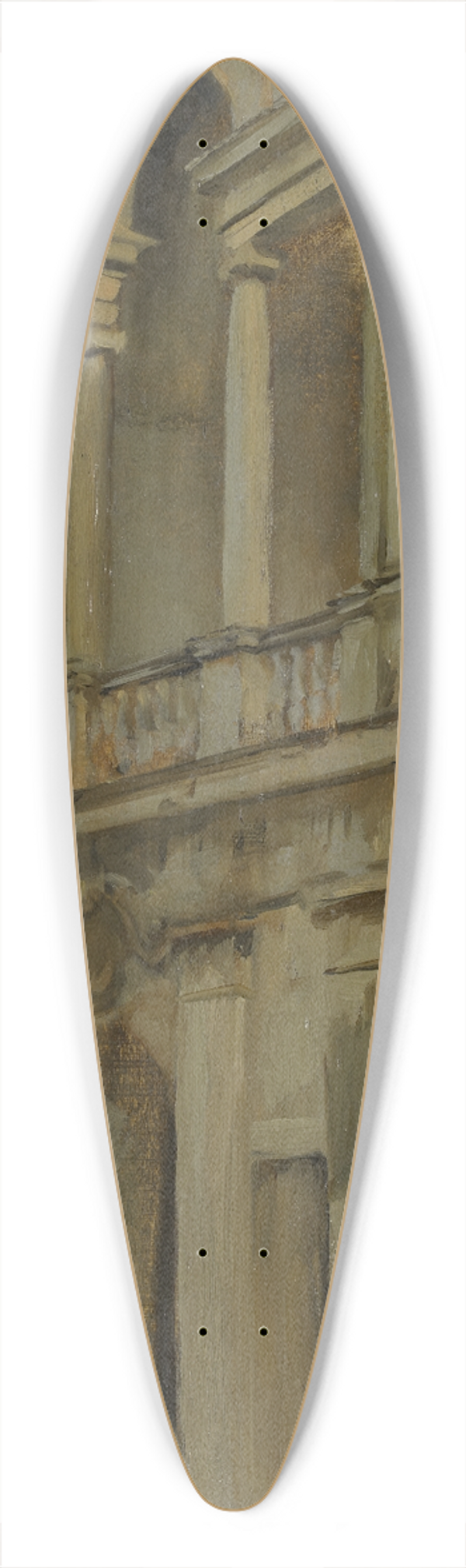 Edwin Austin Abbey - ArchitecturalStudy 39.3 inch art pintail longboard deck