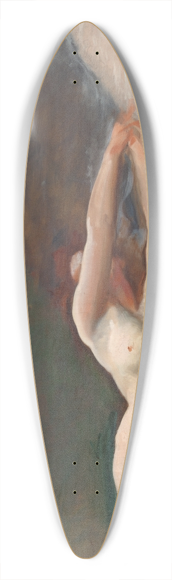 Edwin Austin Abbey - Figure Study, for The Spirit of Light, Rotunda, Pennsylvania State Capitol,Harrisburg 39.3 inch art pintail longboard deck