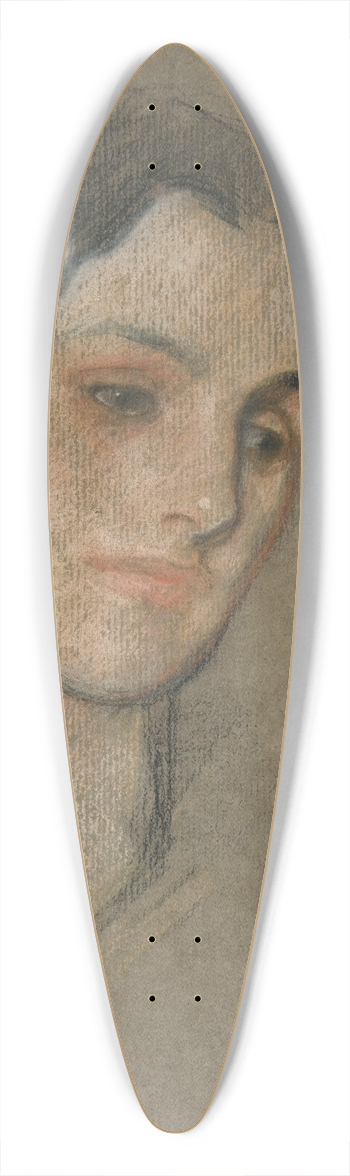 Edwin Austin Abbey - Portrait of an unidentifiedwoman 39.3 inch art pintail longboard deck