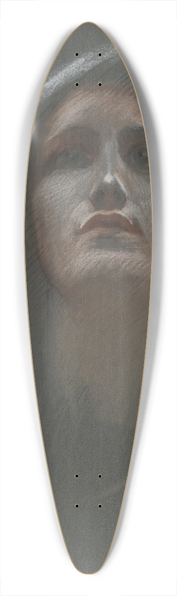 Edwin Austin Abbey - Study for figure of Religion rondel in the rotunda of the state capitol building in Harrisburg, Pennsylvania,1902-1911 39.3 inch art pintail longboard deck