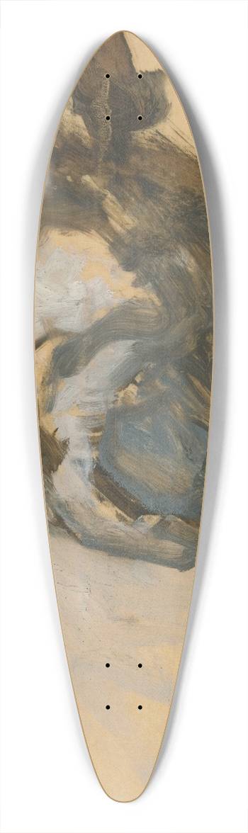 Edwin Austin Abbey - Study for General Meade 39.3 inch art pintail longboard deck