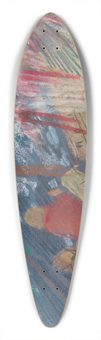 Edwin Austin Abbey - Study for Solomons Ship in The Quest of the Holy Grail mural series at Boston PublicLibrary 39.3 inch art pintail longboard deck