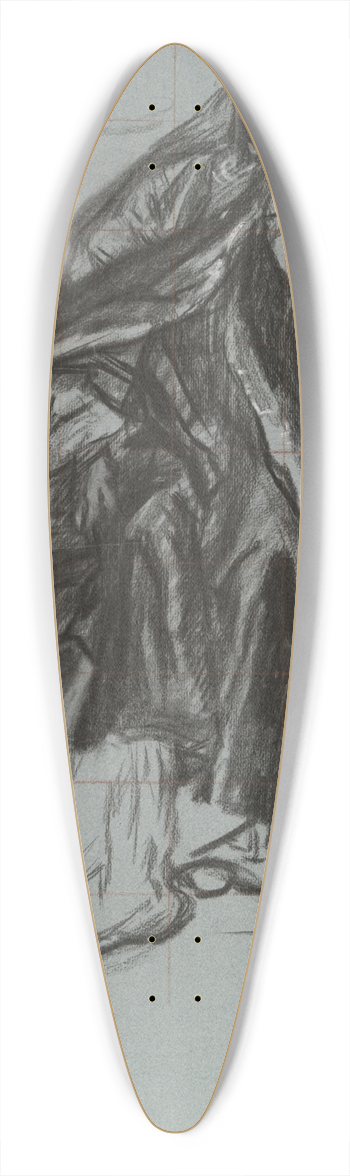 Edwin Austin Abbey - Study for the Queen, from The Play Scene, Hamlet, act 3, scene2 39.3 inch art pintail longboard deck