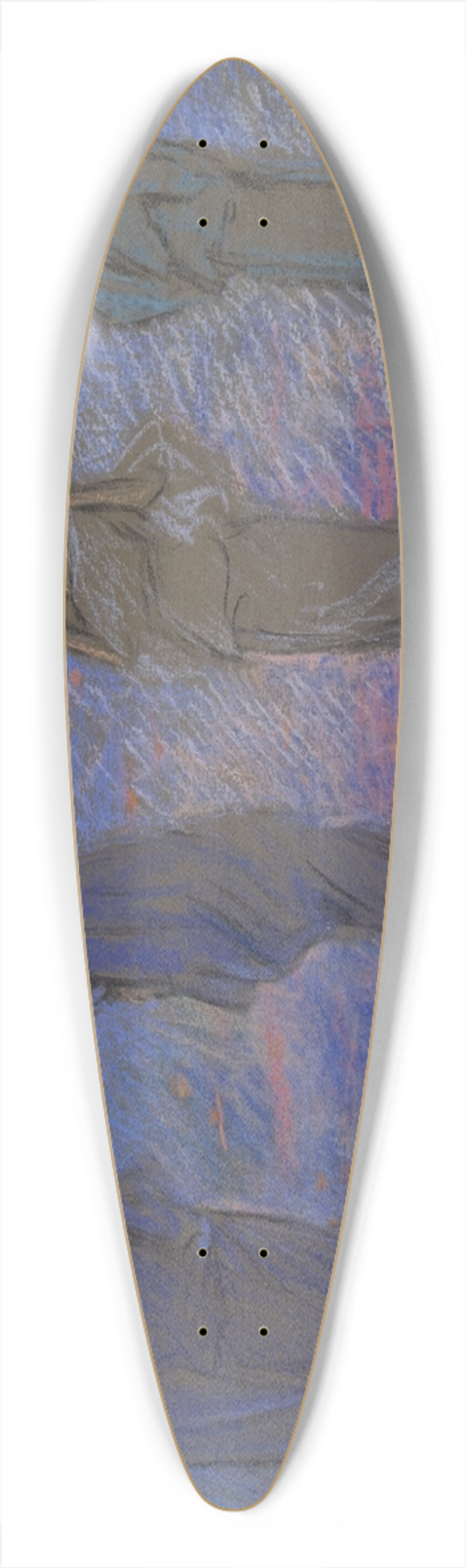 Edwin Austin Abbey - TheHours 39.3 inch art pintail longboard deck