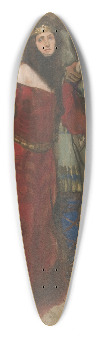 Edwin Austin Abbey - Unidentified scene, from Hamlet or Macbeth 39.3 inch art pintail longboard deck