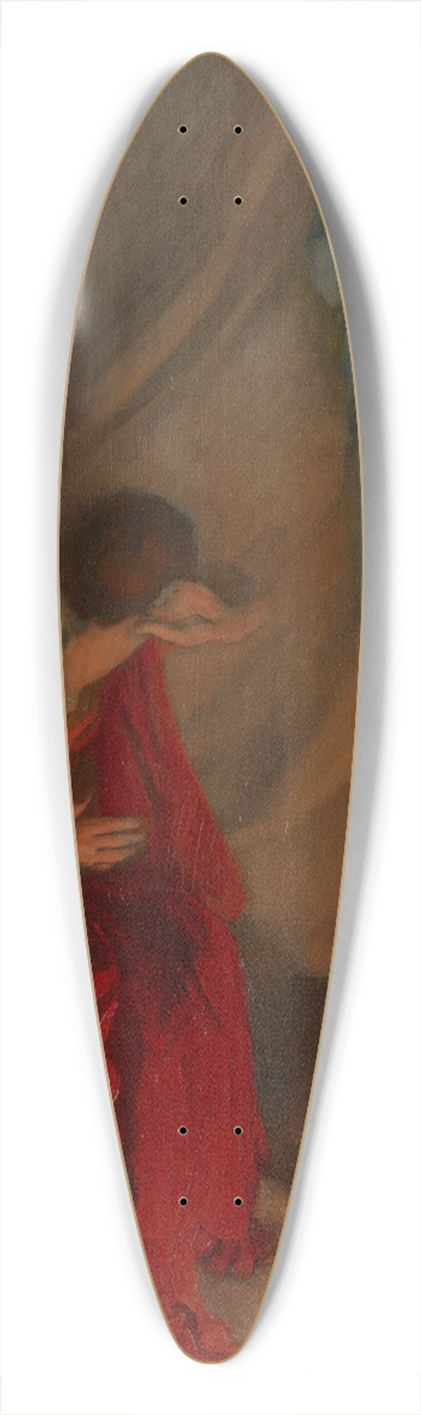 Edwin Austin Abbey - Within the Tent of Brutus; Enter the Ghost of Caesar, Julius Caesar, Act IV, Scene III 39.3 inch art pintail longboard deck