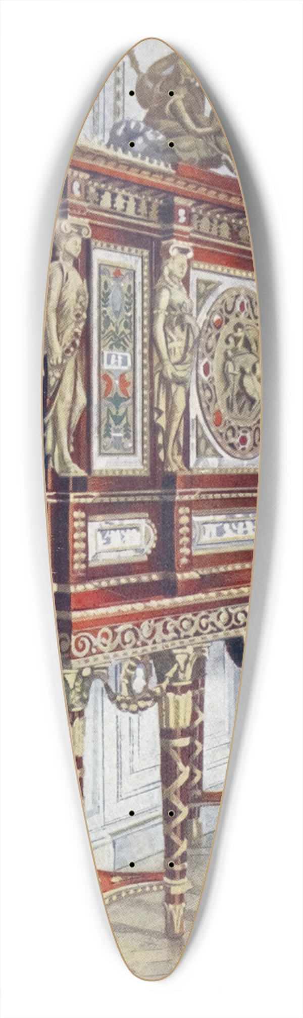 Edwin Foley - Jewel cabinet of Queen Marie Antoinette, of mahogany, gilt, inlaid, carved, and with painted plaques 39.3 inch art pintail longboard deck