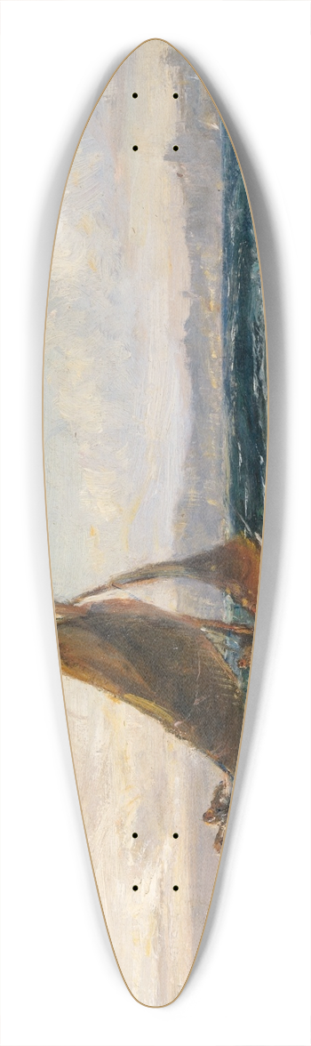 Edwin Hayes - A View of Dublin Bay 39.3 inch art pintail longboard deck