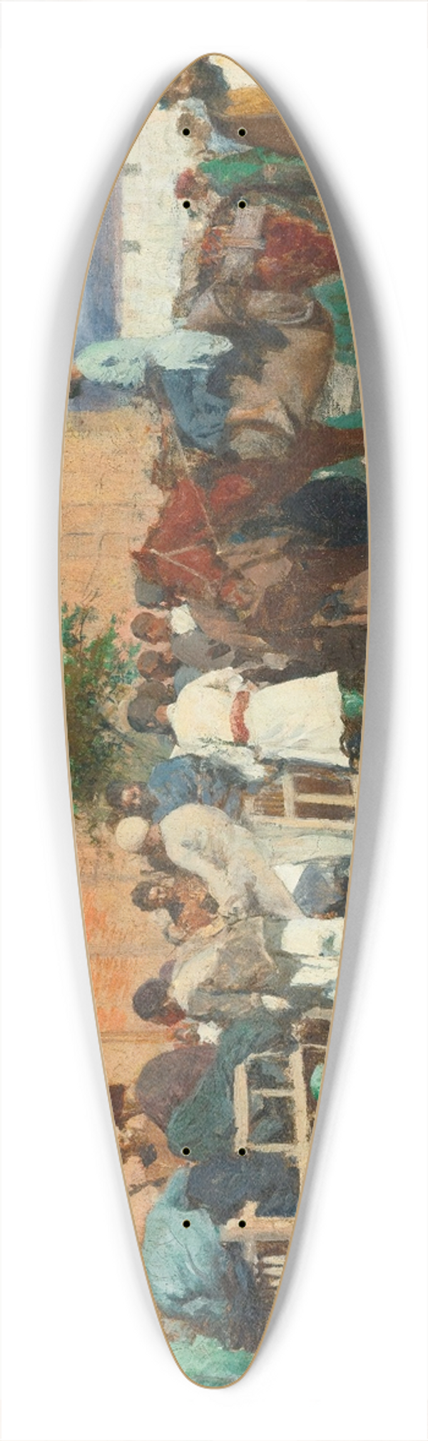 Edwin Lord Weeks - Persian caf  the pottery seller 39.3 inch art pintail longboard deck