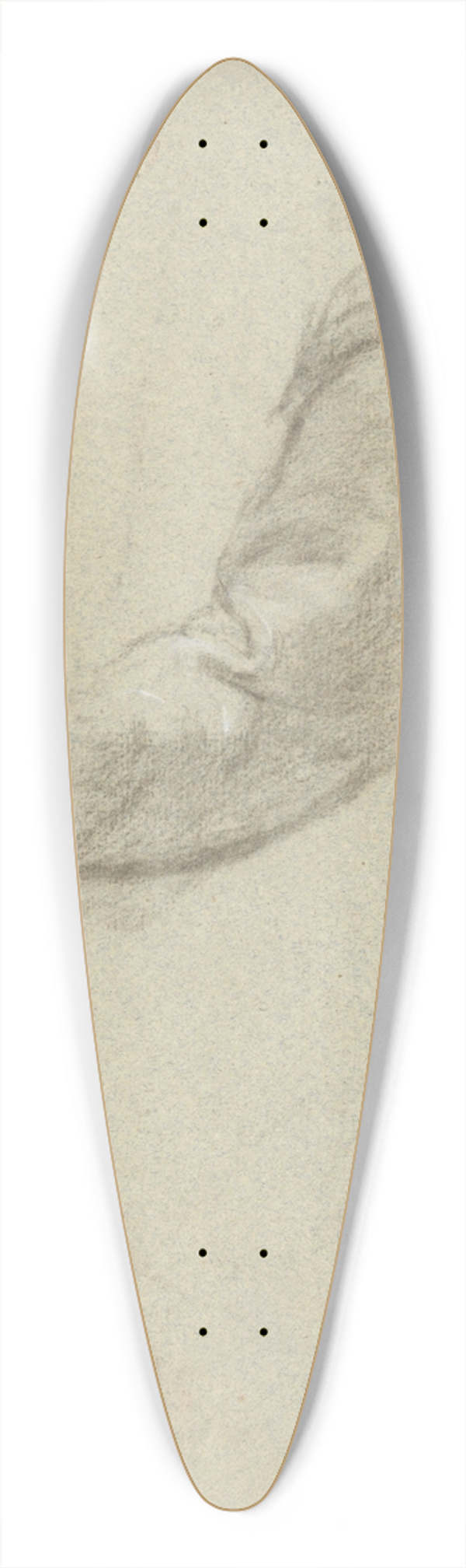Edwin White - Sleeve, sketch for Signing of the Compact in the Cabin of theMayflower 39.3 inch art pintail longboard deck
