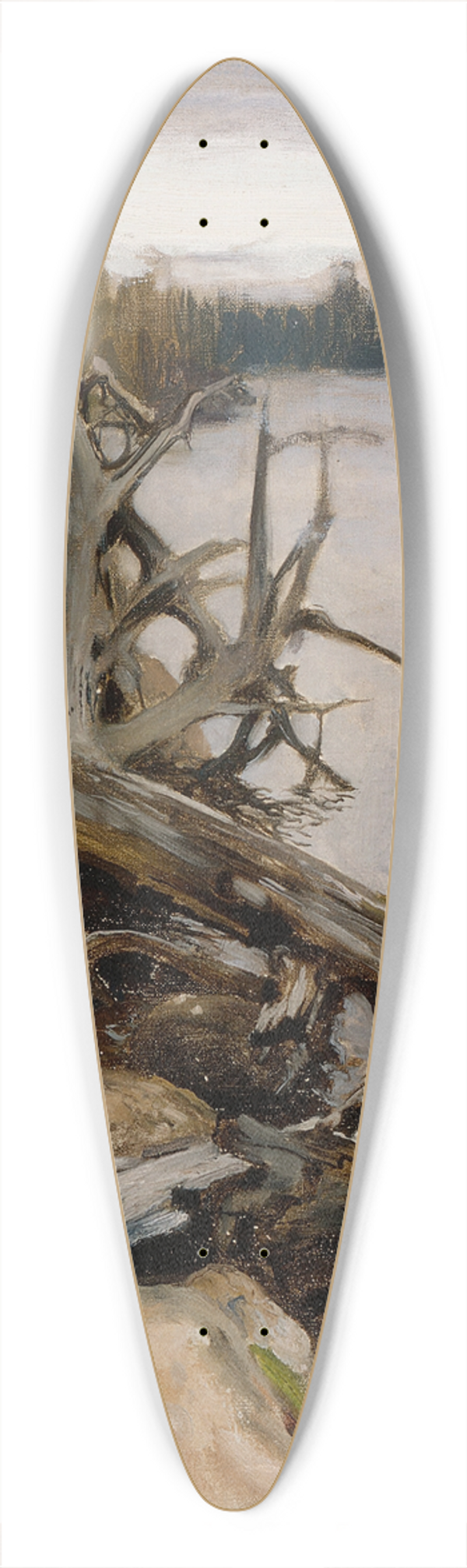 Eero Jrnefelt - Dead Pine in the Water 39.3 inch art pintail longboard deck