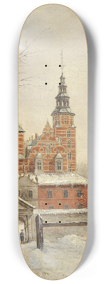 Carl Frederik Aagaard - Rosenborg ved vintertide 8.25 inch art skate deck