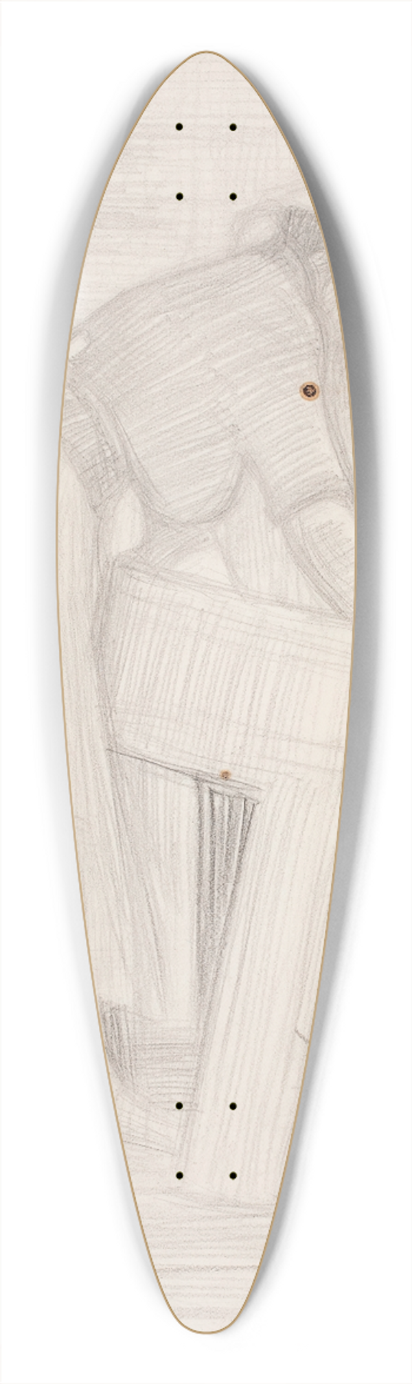 Eero Jrnefelt - Pyykkri 39.3 inch art pintail longboard deck