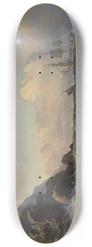 Carl Frederik Srensen - A Norwegian Coastline 8.25 inch art skate deck